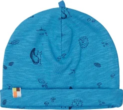 Beanie aus Slub Jersey mit Druck