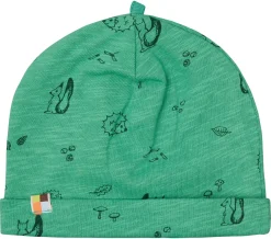 Beanie aus Slub Jersey mit Druck
