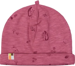 Beanie aus Slub Jersey mit Druck