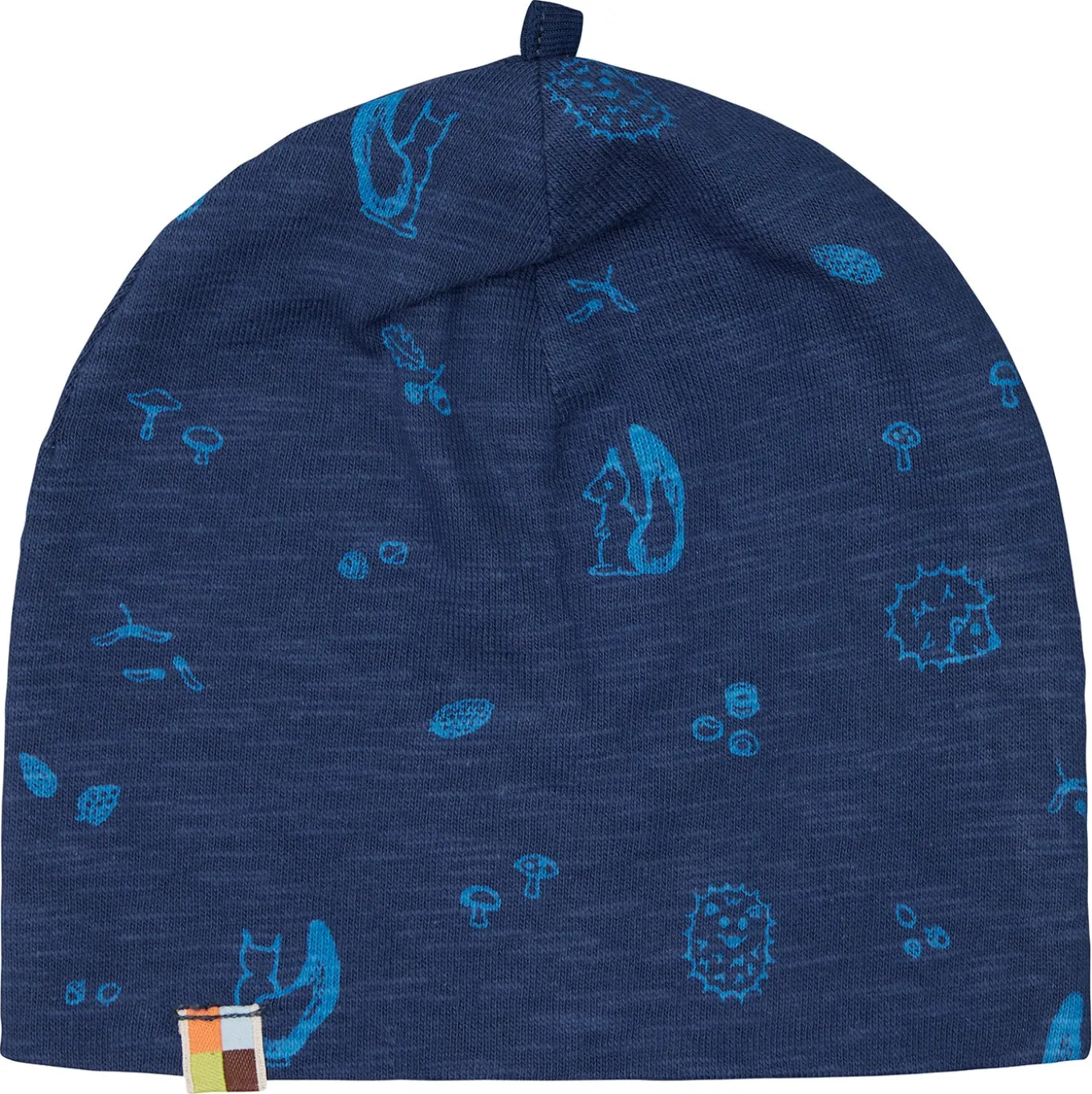 Beanie aus Slub Jersey mit Druck
