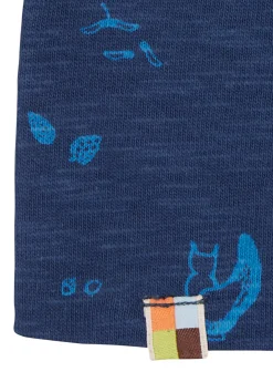 Beanie aus Slub Jersey mit Druck