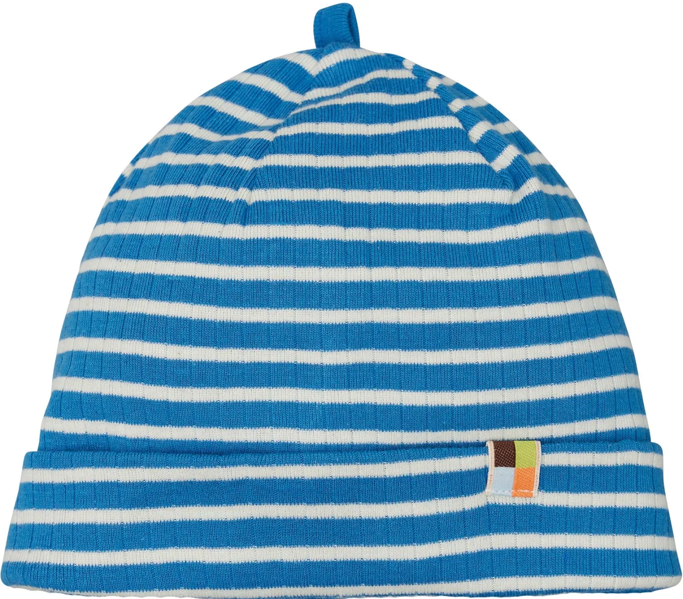 Beanie gestreift mit Rippe