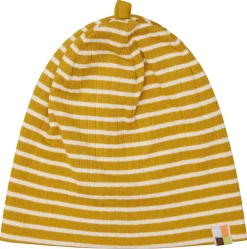 Beanie gestreift mit Rippe