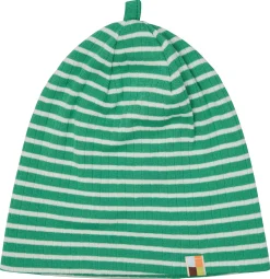 Beanie gestreift mit Rippe