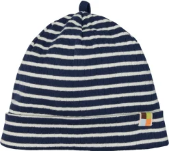 Beanie gestreift mit Rippe