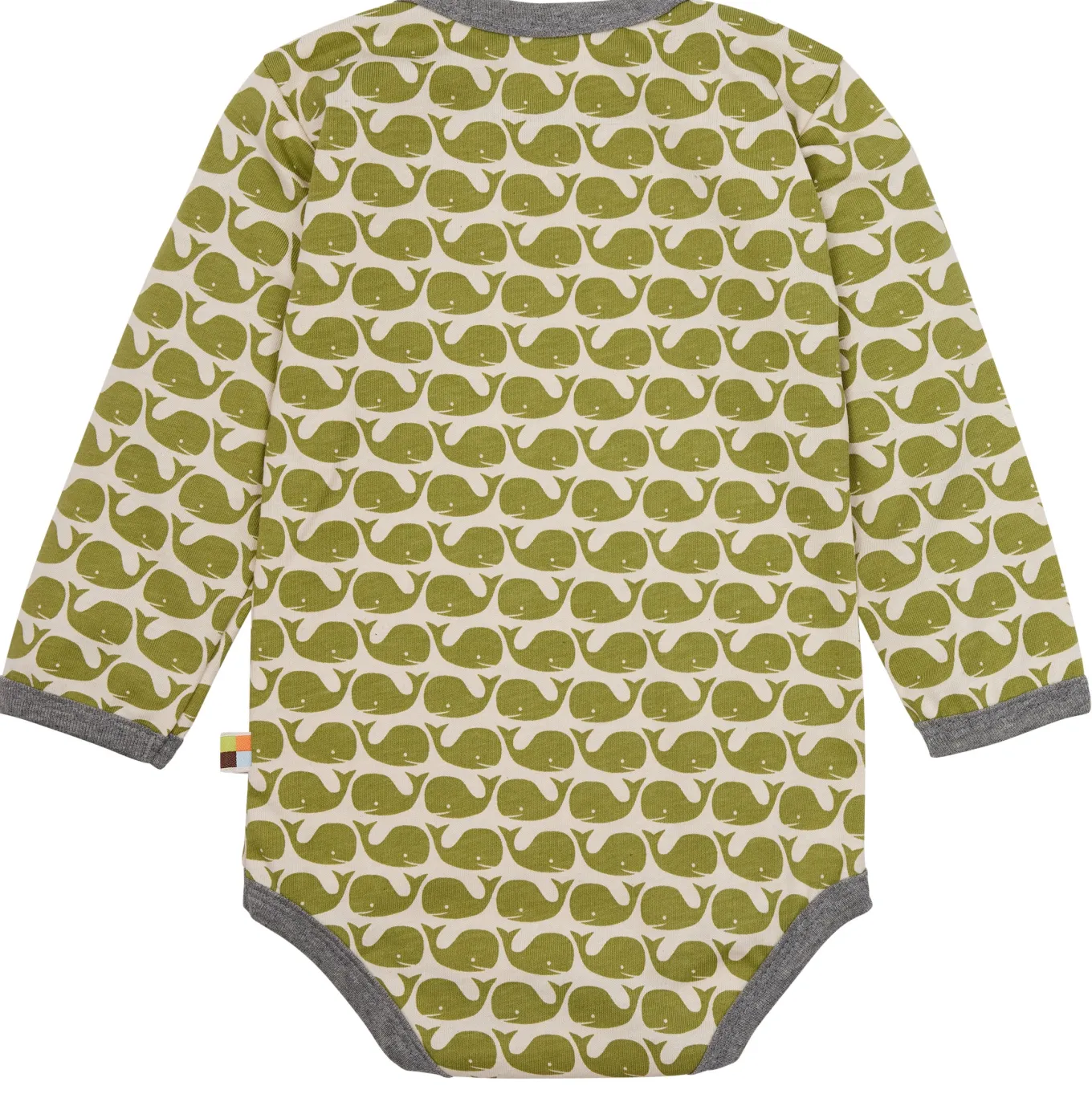 Body Langarm mit Druck Wale
