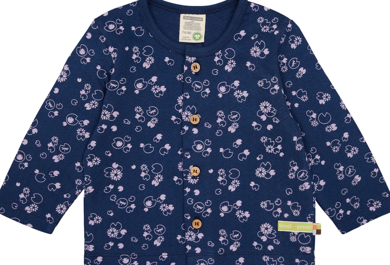Jacke aus Musseline Jersey mit Druck