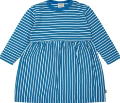 Kleid langarm gestreift mit Rippe