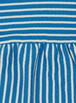 Kleid langarm gestreift mit Rippe