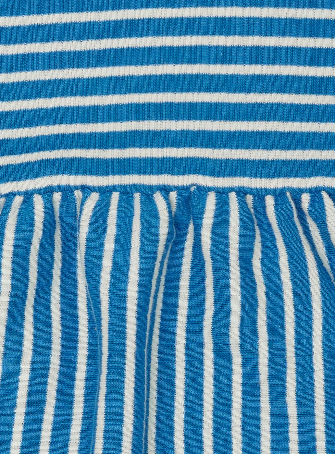 Kleid langarm gestreift mit Rippe