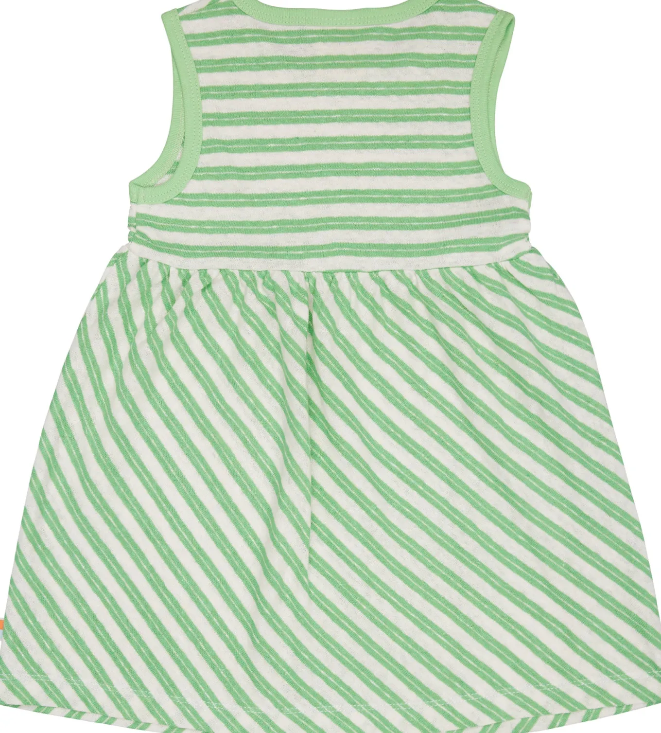 Kleid Streifen mit Leinen