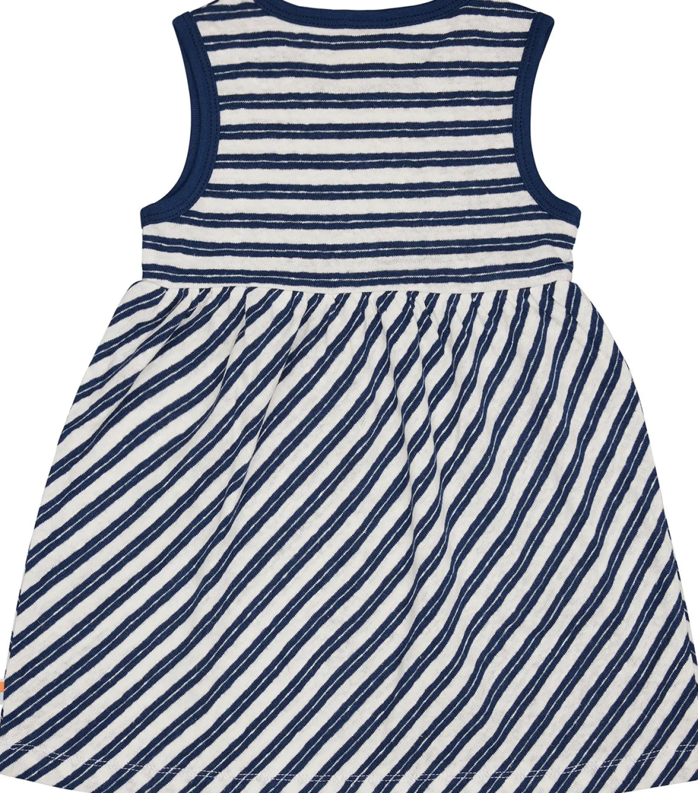 Kleid Streifen mit Leinen