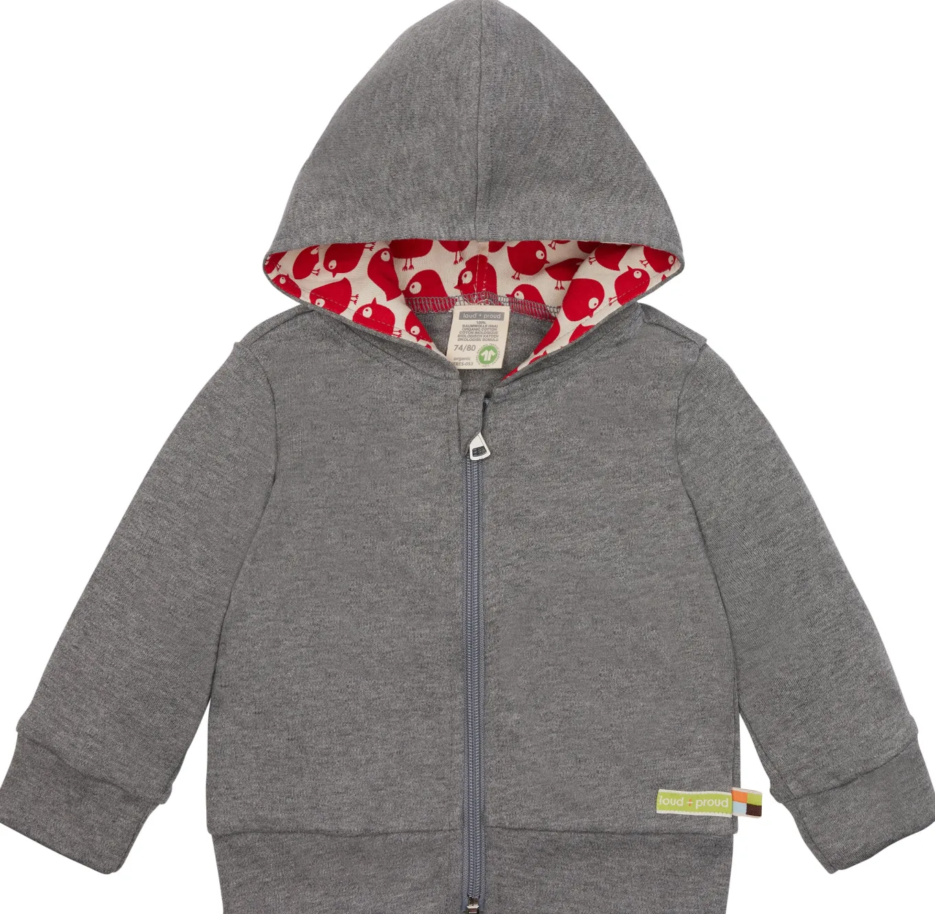 Leichte Kapuzenjacke aus Interlock