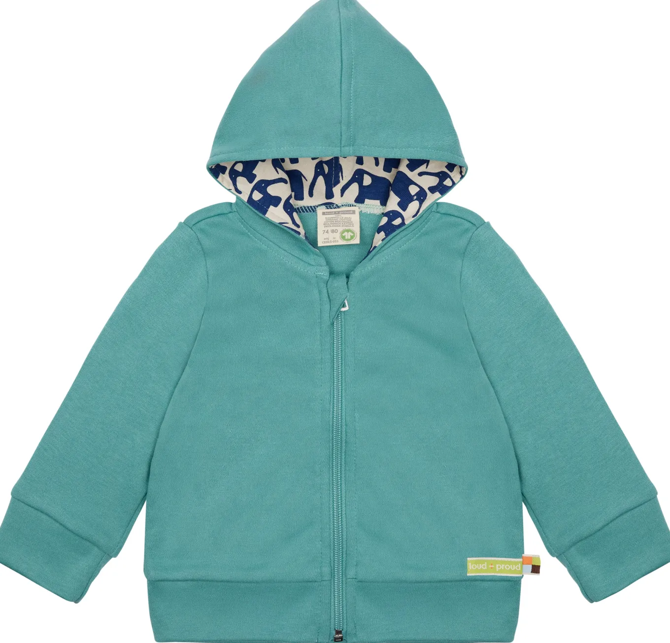 Leichte Kapuzenjacke aus Interlock