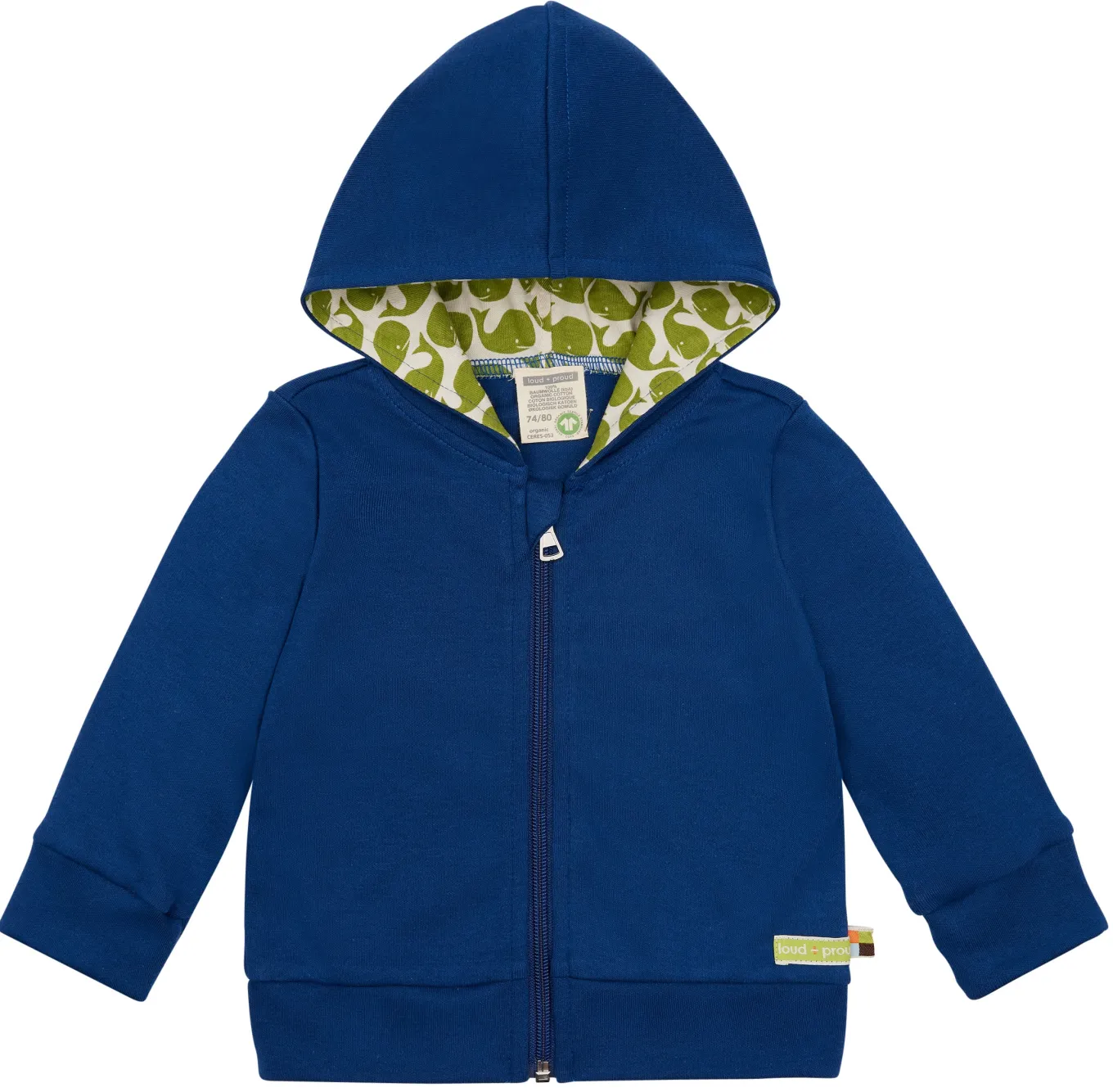 Leichte Kapuzenjacke aus Interlock