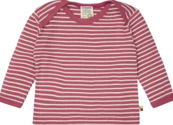 Shirt langarm gestreift mit Rippe