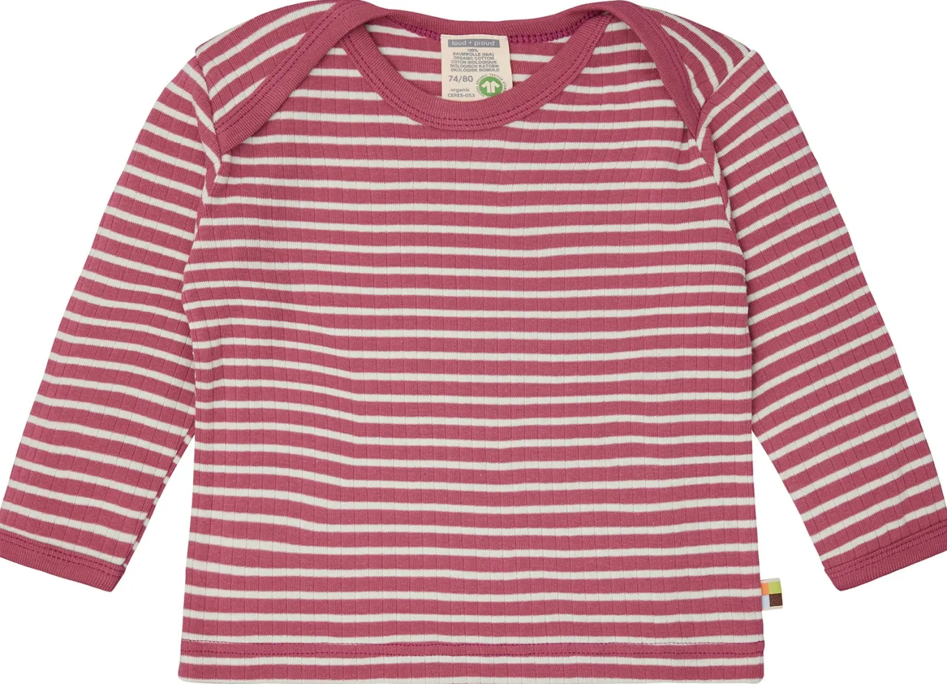 Shirt langarm gestreift mit Rippe
