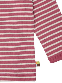 Shirt langarm gestreift mit Rippe