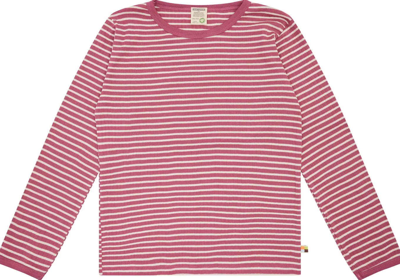 Shirt langarm gestreift mit Rippe