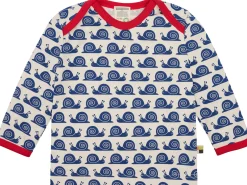 Shirt Langarm mit Druck Schnecken