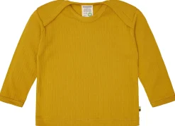 Shirt langarm Uni mit Rippe