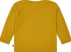 Shirt langarm Uni mit Rippe