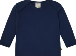Shirt langarm Uni mit Rippe