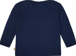 Shirt langarm Uni mit Rippe