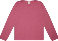 Shirt langarm Uni mit Rippe