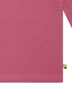 Shirt langarm Uni mit Rippe