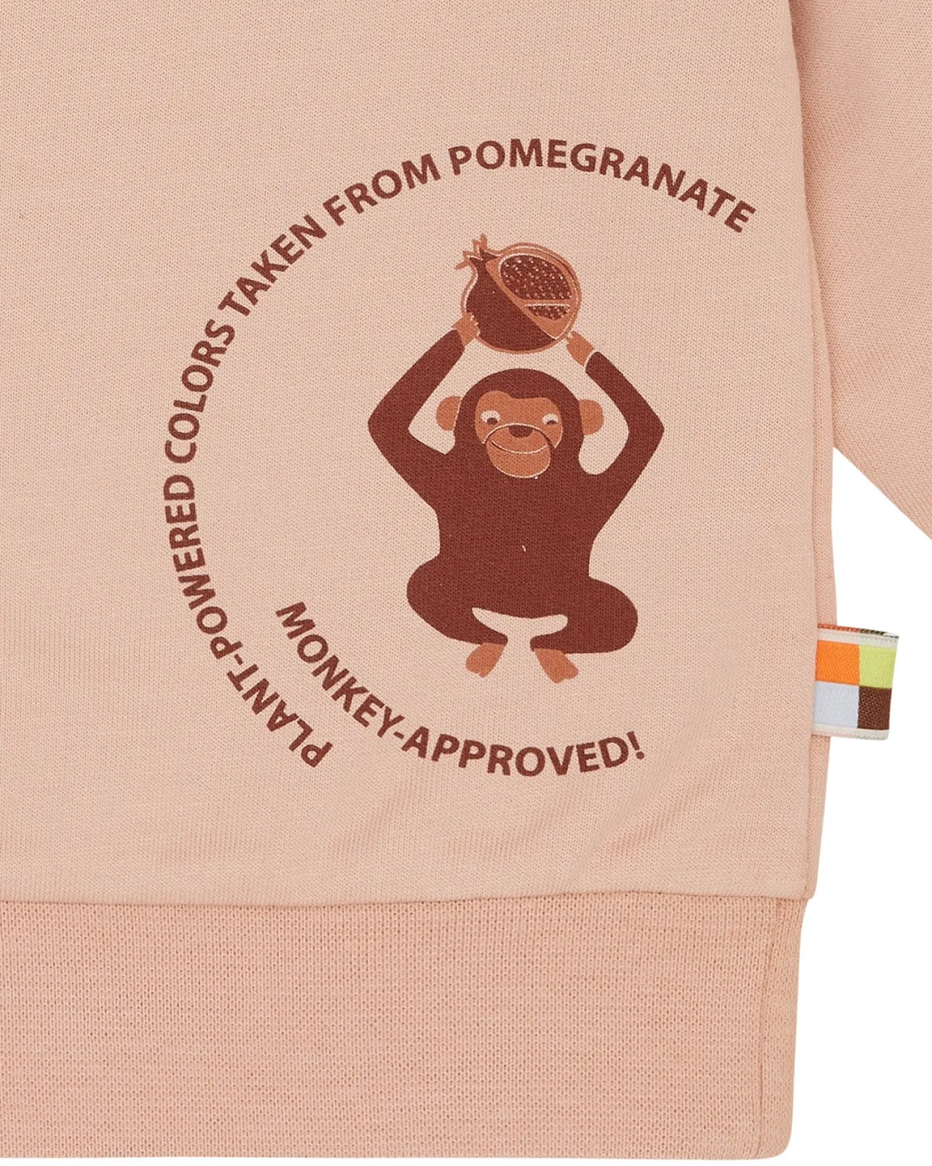 Sweatshirt mit Pflanzenfarben gefärbt