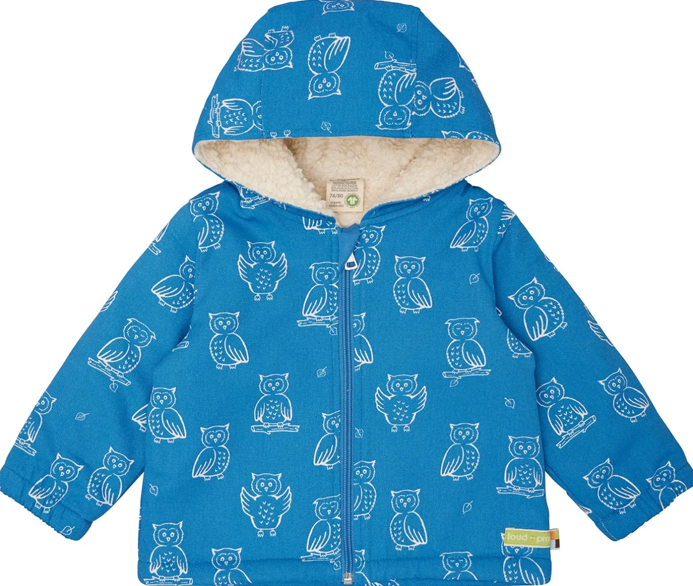 Wasserabweisende Jacke mit Teddyfutter