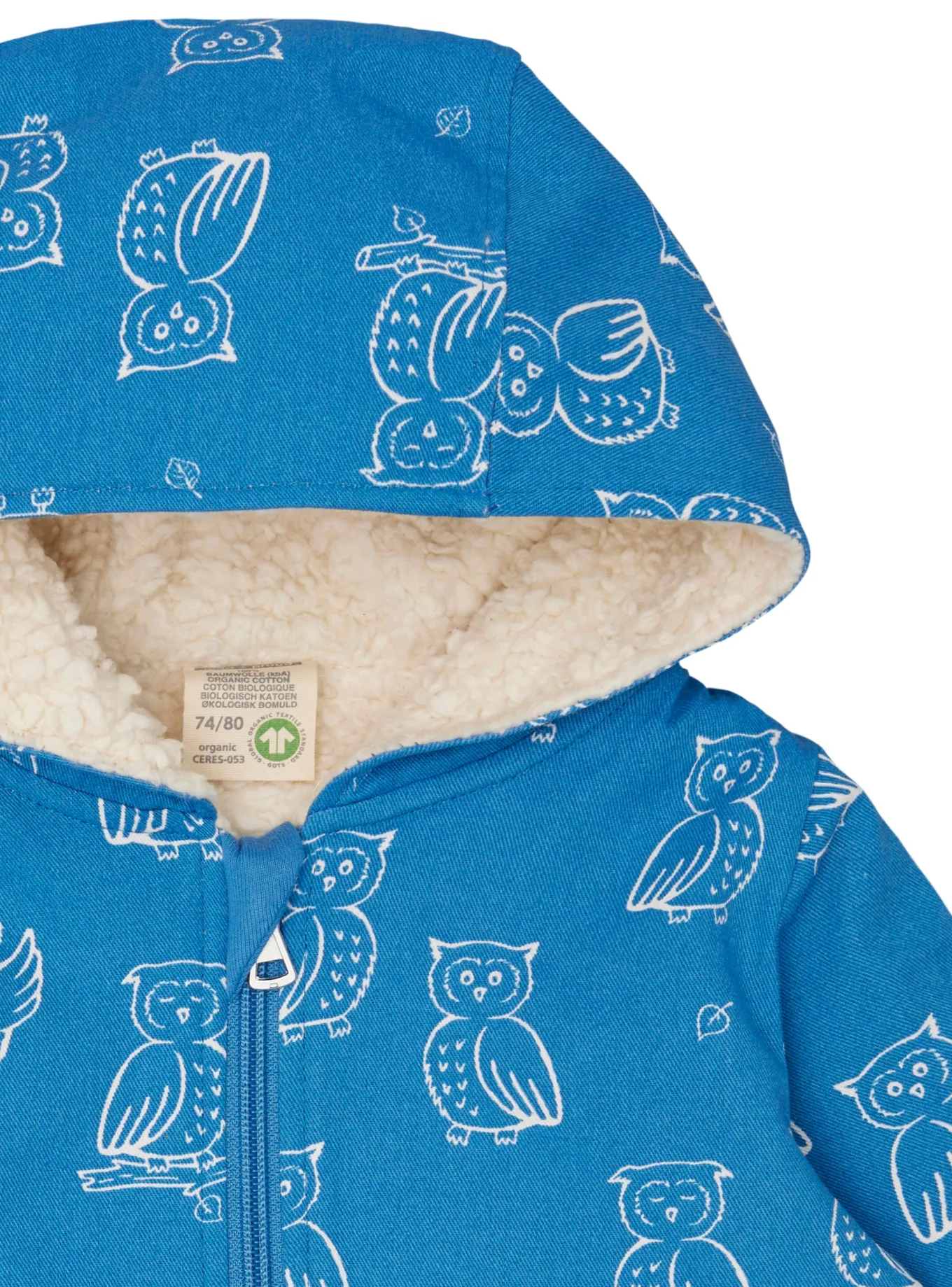 Wasserabweisende Jacke mit Teddyfutter