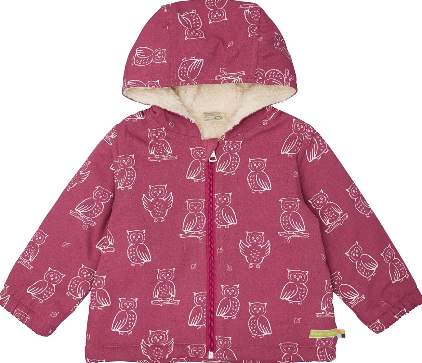 Wasserabweisende Jacke mit Teddyfutter