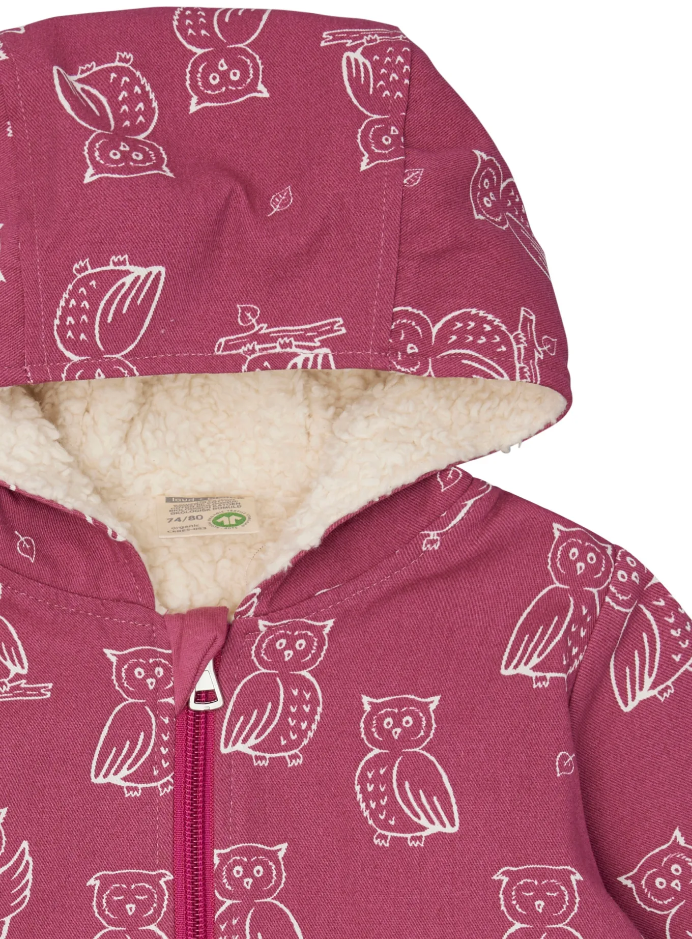Wasserabweisende Jacke mit Teddyfutter