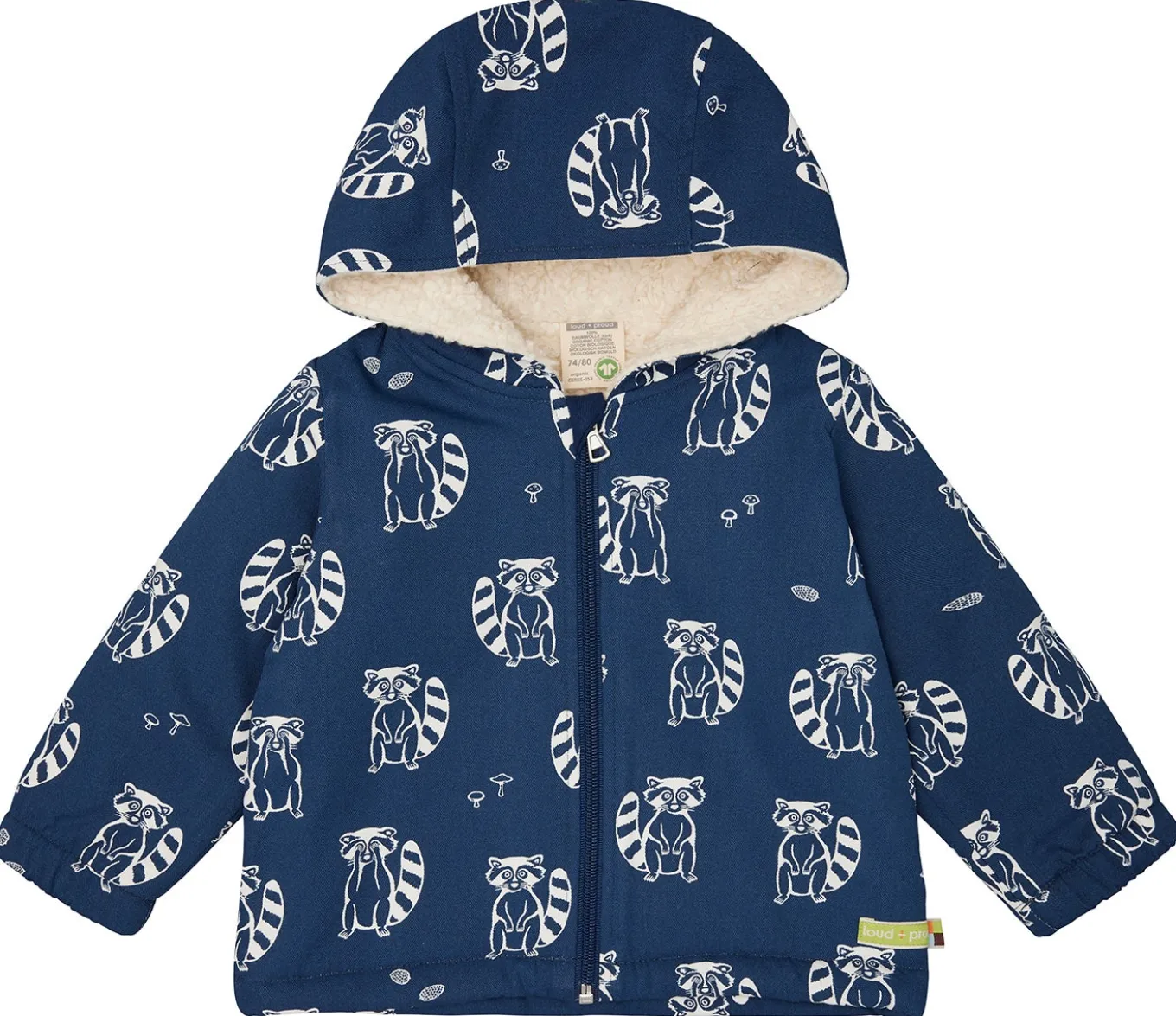 Wasserabweisende Jacke mit Teddyfutter