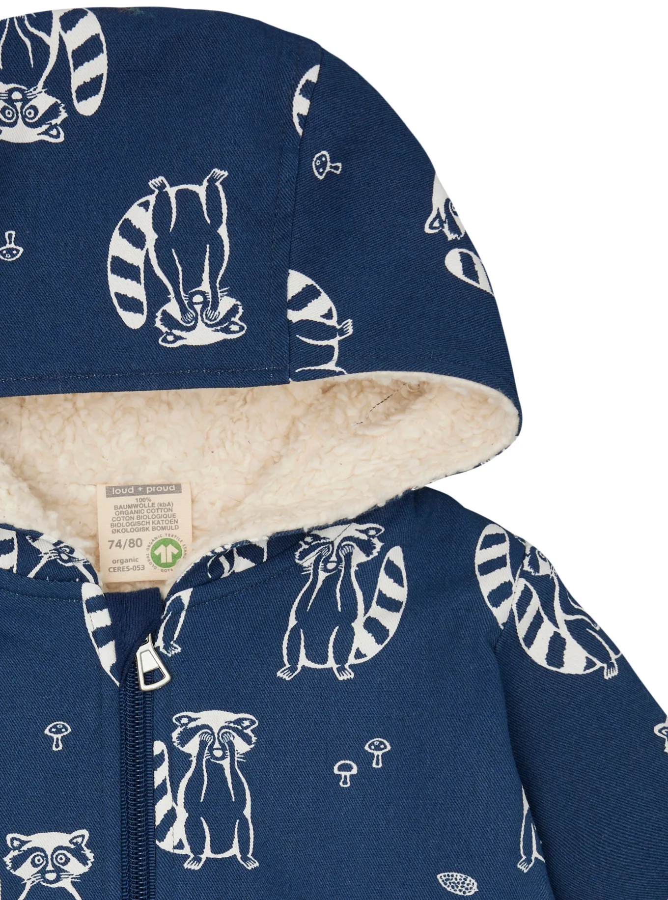 Wasserabweisende Jacke mit Teddyfutter