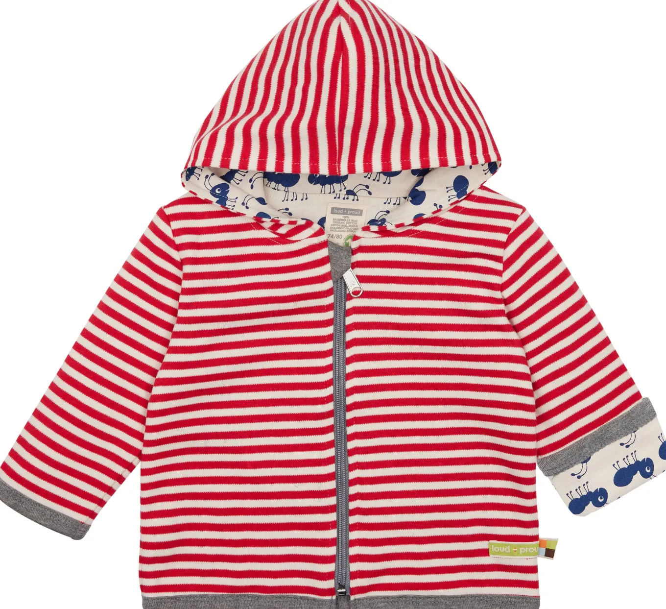Wendejacke mit Kapuze
