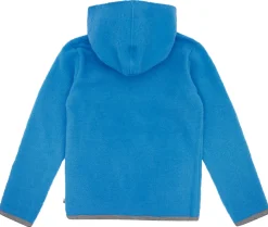 Wollfleece-Jacke mit Kapuze