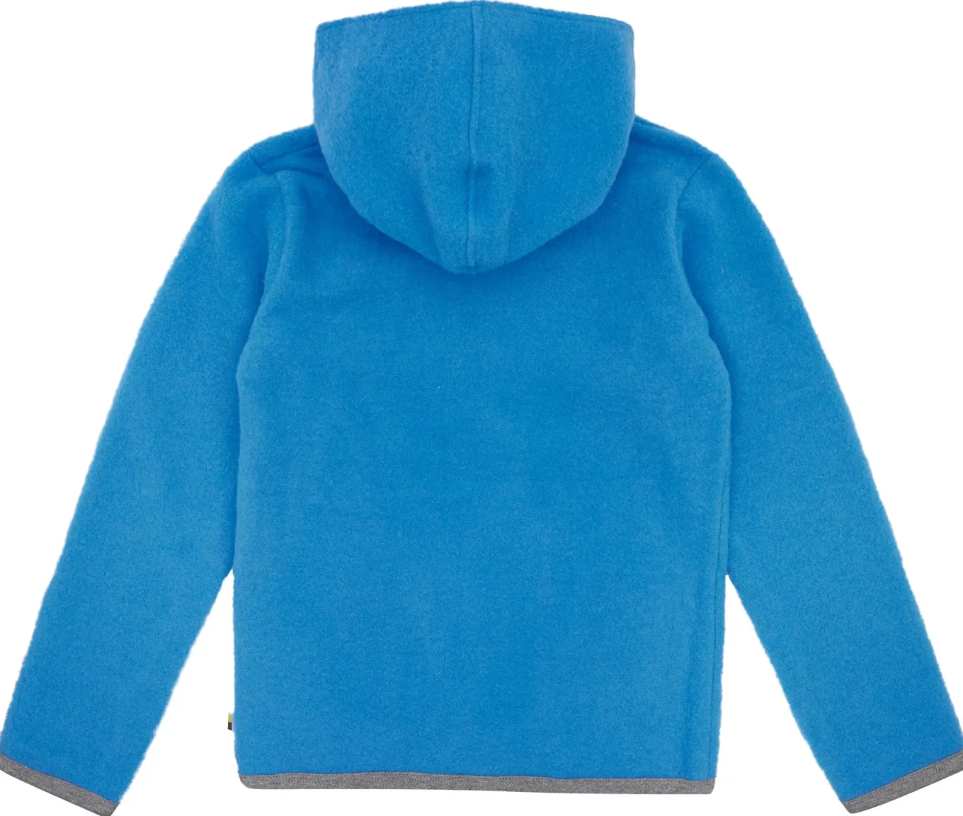 Wollfleece-Jacke mit Kapuze