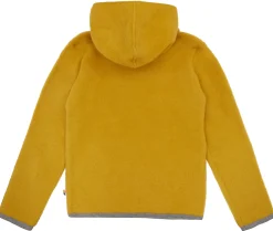 Wollfleece-Jacke mit Kapuze