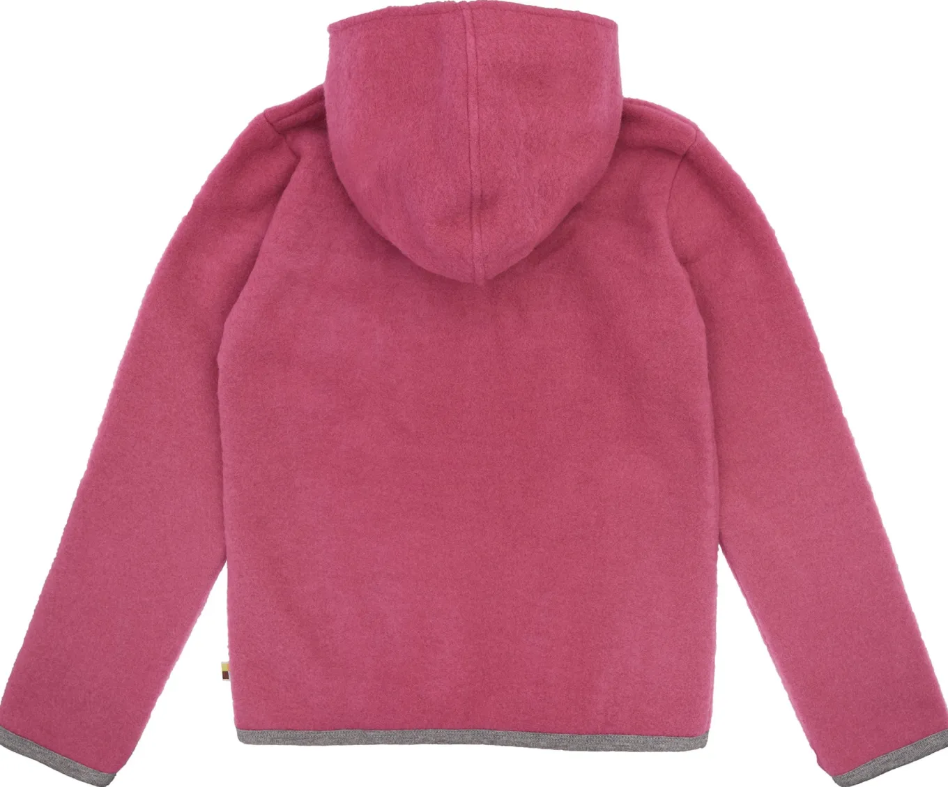 Wollfleece-Jacke mit Kapuze